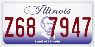 IL license plate Z687947