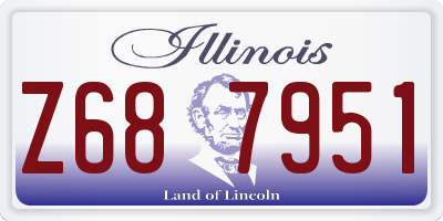 IL license plate Z687951