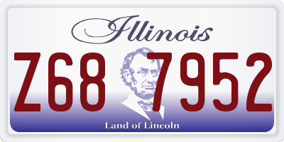 IL license plate Z687952