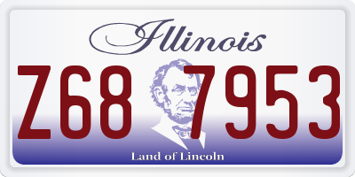 IL license plate Z687953