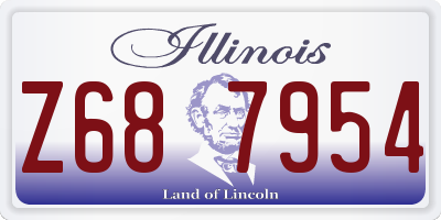 IL license plate Z687954