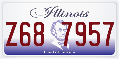 IL license plate Z687957