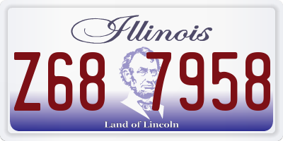 IL license plate Z687958