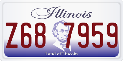 IL license plate Z687959