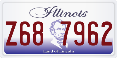 IL license plate Z687962