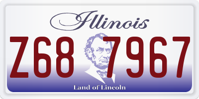 IL license plate Z687967