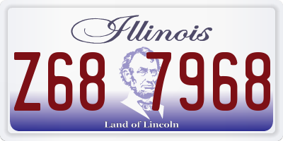 IL license plate Z687968