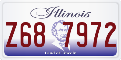 IL license plate Z687972