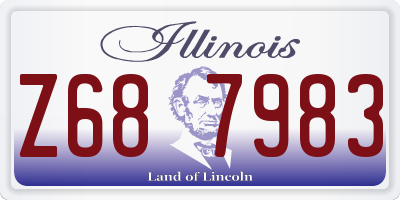 IL license plate Z687983