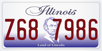 IL license plate Z687986