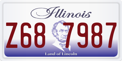 IL license plate Z687987