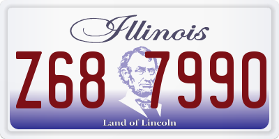 IL license plate Z687990