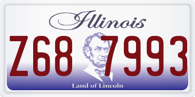 IL license plate Z687993