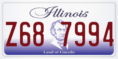 IL license plate Z687994