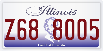 IL license plate Z688005