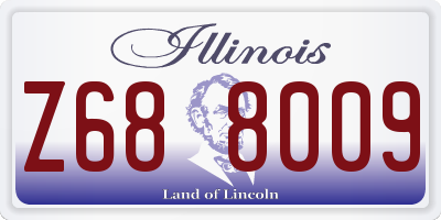 IL license plate Z688009