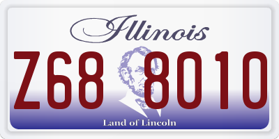 IL license plate Z688010