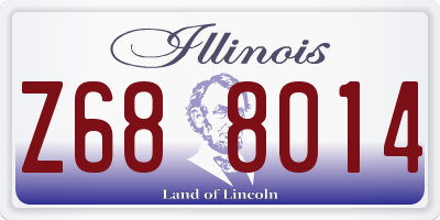 IL license plate Z688014