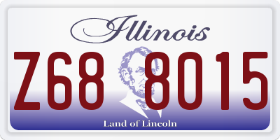 IL license plate Z688015