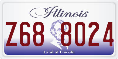 IL license plate Z688024