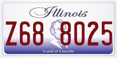 IL license plate Z688025