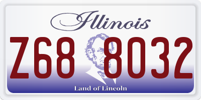 IL license plate Z688032
