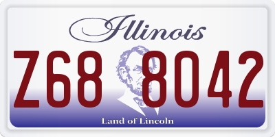 IL license plate Z688042