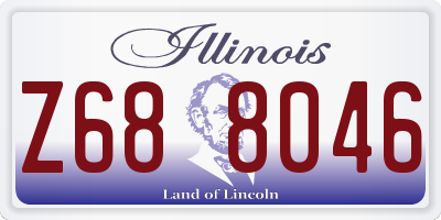 IL license plate Z688046