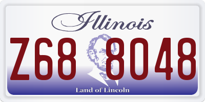 IL license plate Z688048