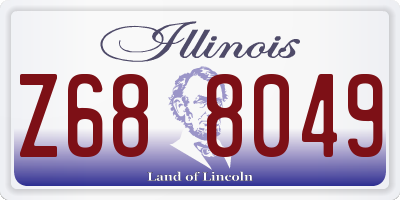 IL license plate Z688049