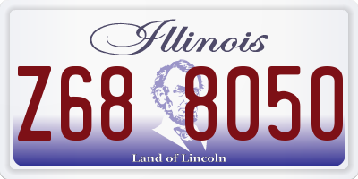 IL license plate Z688050