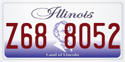 IL license plate Z688052