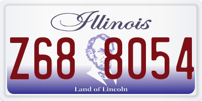 IL license plate Z688054