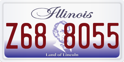 IL license plate Z688055