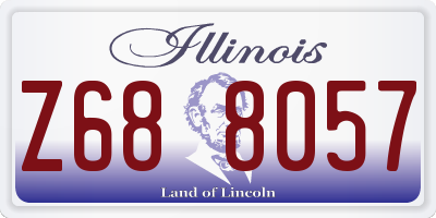 IL license plate Z688057