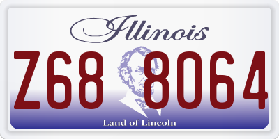 IL license plate Z688064