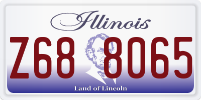 IL license plate Z688065
