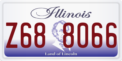 IL license plate Z688066