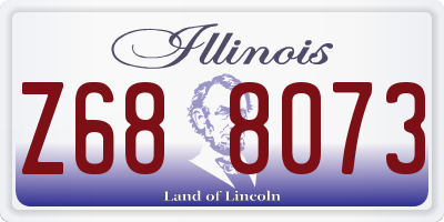 IL license plate Z688073