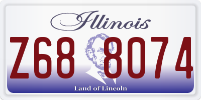 IL license plate Z688074