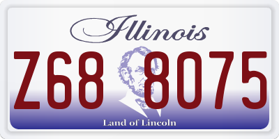 IL license plate Z688075