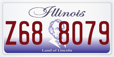 IL license plate Z688079