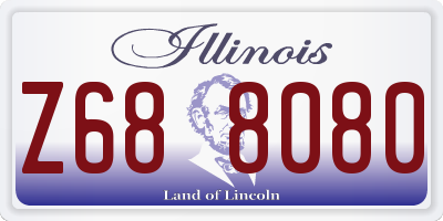 IL license plate Z688080