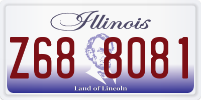 IL license plate Z688081