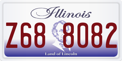 IL license plate Z688082