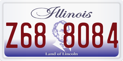 IL license plate Z688084