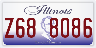 IL license plate Z688086