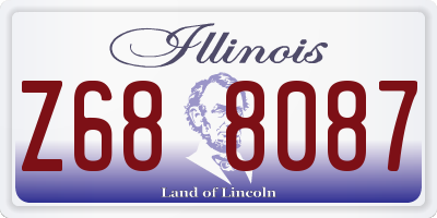 IL license plate Z688087