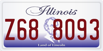 IL license plate Z688093