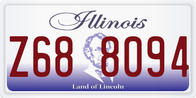 IL license plate Z688094